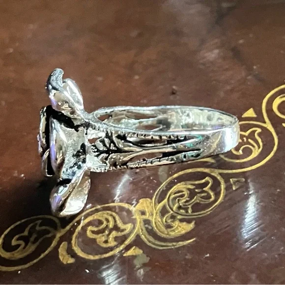 Silver Rose Ring - Picture 2 of 4